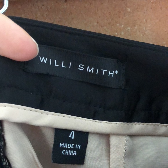 Willi Smith✨Black Lace Crochet Pencil Skirt - Picture 3 of 6